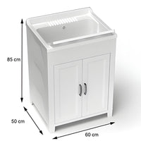 MOBILE LAVATOIO IN RESINA PER ESTERNO E INTERNO 60X50X85 CM