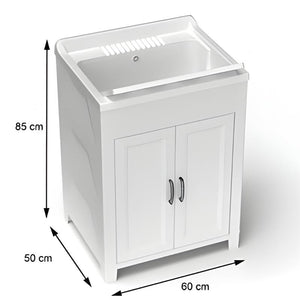 MOBILE LAVATOIO IN RESINA PER ESTERNO E INTERNO 60X50X85 CM