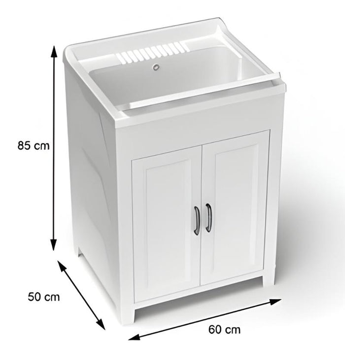 MOBILE LAVATOIO IN RESINA PER ESTERNO E INTERNO 60X50X85 CM