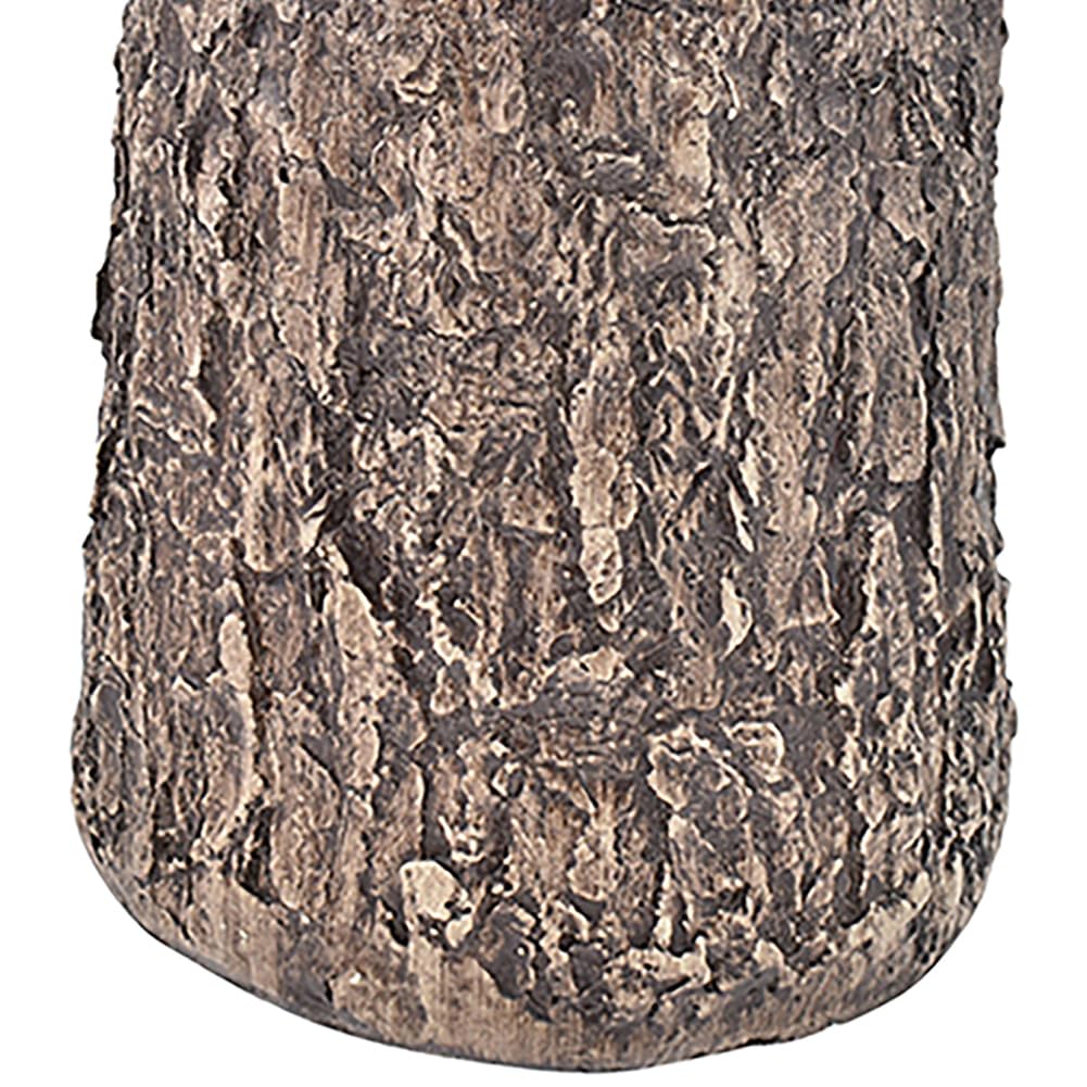 Base Supporto Albero di Natale Tronco Universale Resina Ferro Marrone H 46 cm