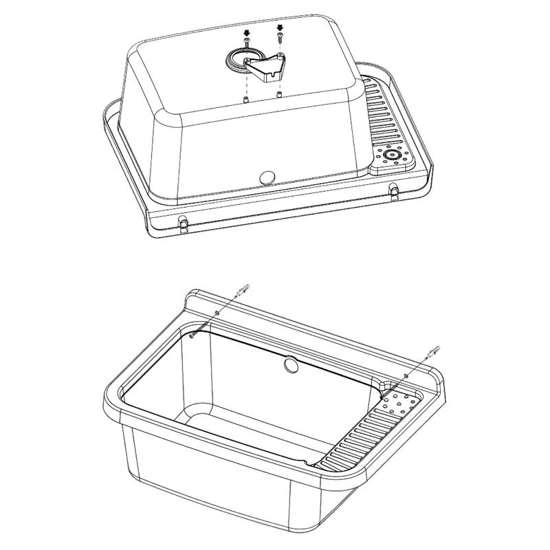 PILOZZO A PARETE BIANCO IN RESINA CON GRIGLIA PERFETTO PER SPAZI INTERNI O ESTERNI 50X35X24 CM