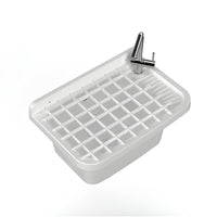 PILOZZO A PARETE BIANCO IN RESINA CON GRIGLIA PERFETTO PER SPAZI INTERNI O ESTERNI 50X35X24 CM