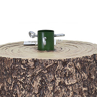 Base Supporto Albero di Natale Tronco Universale Resina Ferro Marrone H 41 cm