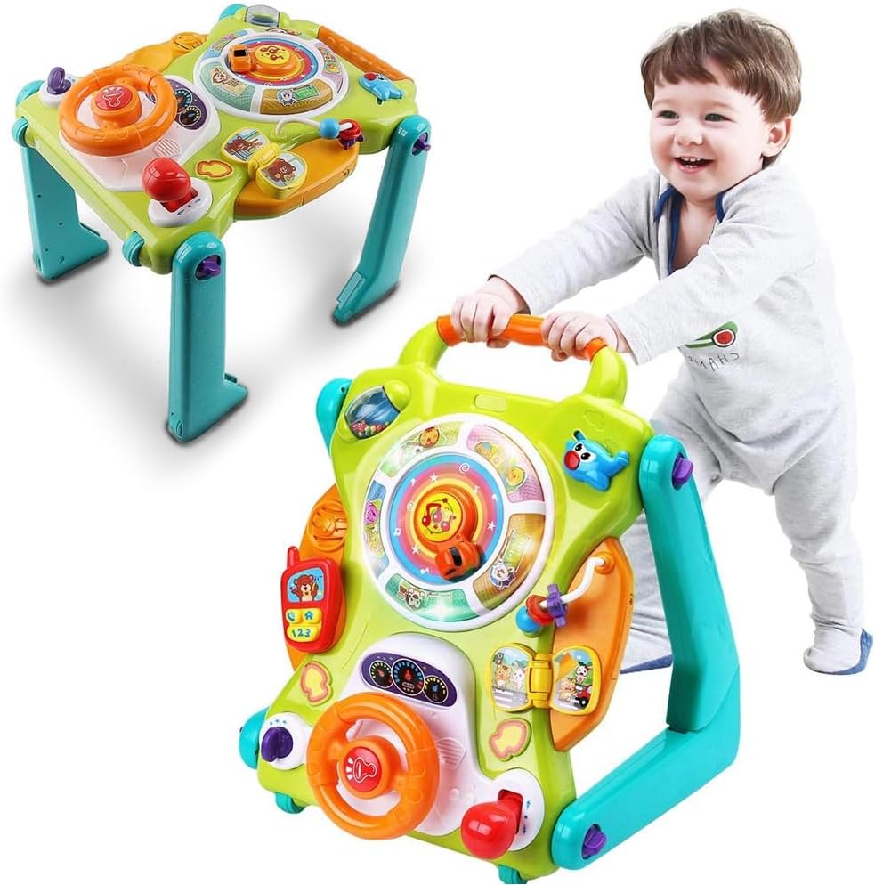 Primi Passi 3in1 Tavolo Centro Attivita e Lavagna Gioco Bambini Prima Infanzia