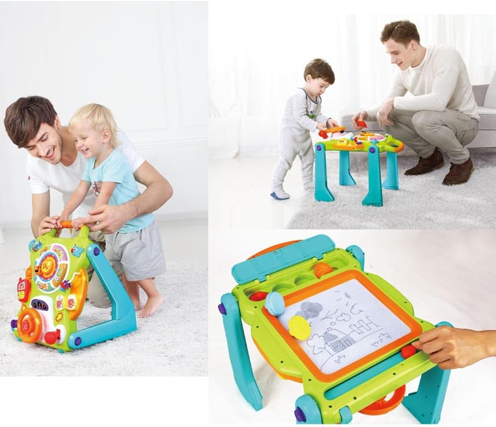 Primi Passi 3in1 Tavolo Centro Attivita e Lavagna Gioco Bambini Prima Infanzia