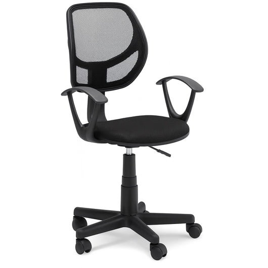 Sedia Girevole Casa Ufficio Cameretta Scrivania Ergonomica 5 Ruote Traspirante Nero