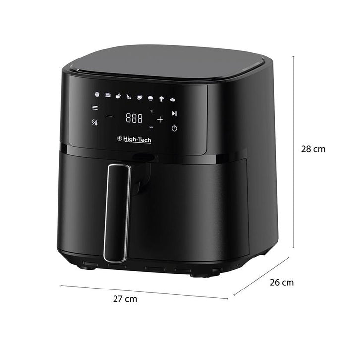 HIGH-TECH FRIGGITRICE AD ARIA DIGITALE CON DISPLAY TOCUH 8 PROGRAMMI CAPIENZA 6L 1700W