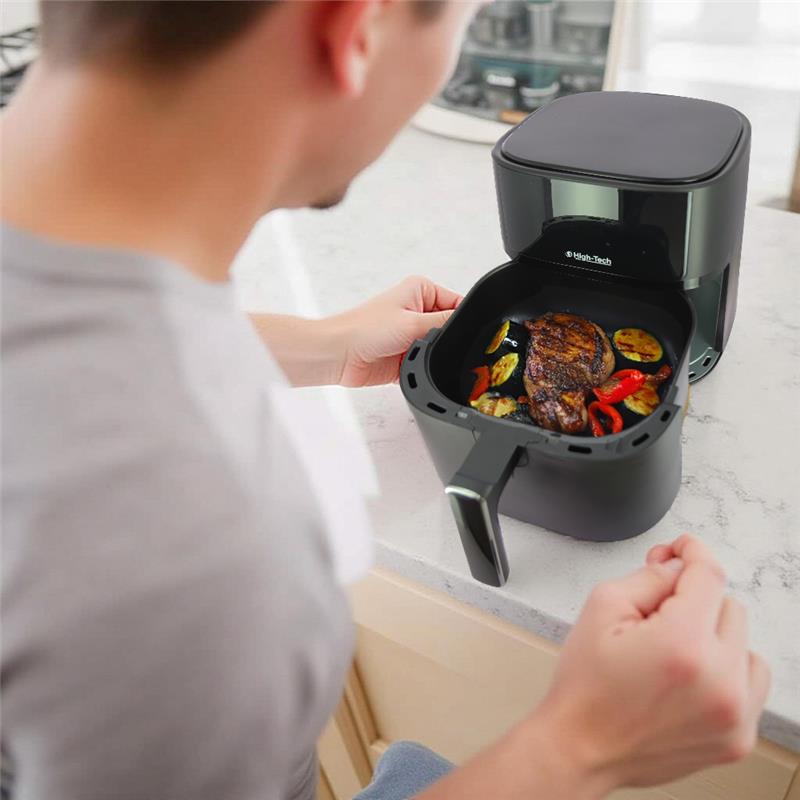 HIGH-TECH FRIGGITRICE AD ARIA DIGITALE CON DISPLAY TOCUH 8 PROGRAMMI CAPIENZA 6L 1700W