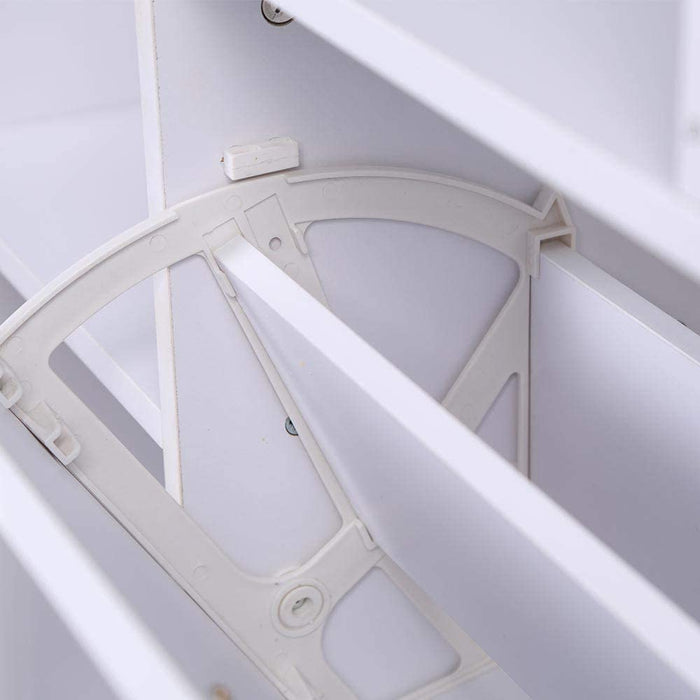 Scarpiera Doppia Profondità con Libreria 4 Ripiani Salvaspazio 102x25x98 cm Bianco