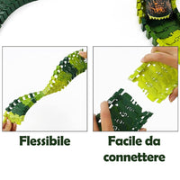 Playset Pista Macchinine Flessibili Parco dei Dinosauri Gioco con T-Rez 144 Pz