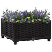 Fioriera Rialzata-Vaso da Esterno-Fioriera Elevata 40x40x23 cm in Polipropilene 656130