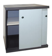 ARMADIO IN RESINA CON RIPIANI E ANTE SCORREVOLIDA INTERNO E DA ESTERNO MISURE 68X40,5X85H CM