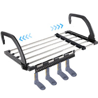 Stendino Pieghevole Salvaspazio Estensibile Balcone Finestra Termosifone Acciaio