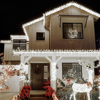 Tenda Luminosa LED 6x3 Metri Luci a Cascata Bianco per Interni ed Esterni COLORE LED: BIANCO FREDDO