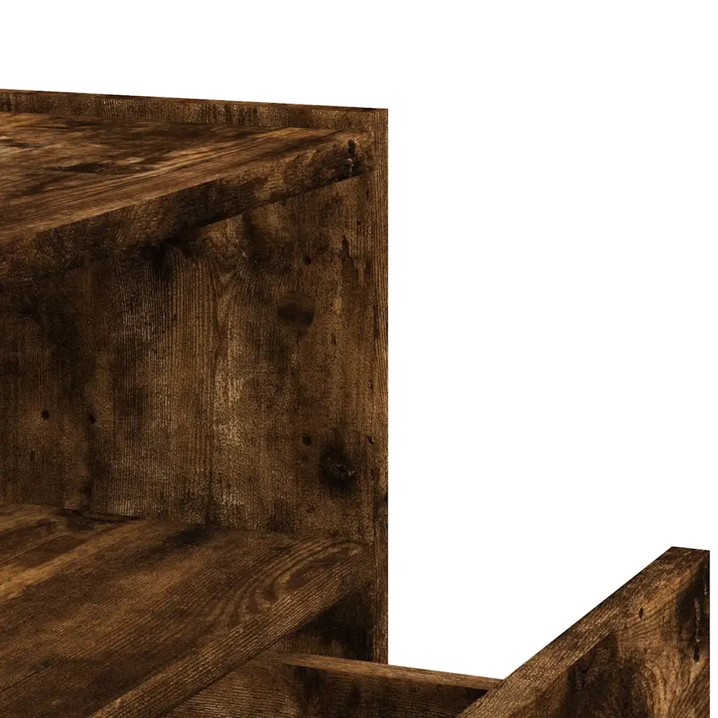 Comodini a Muro 2 pz Rovere Fumo 45x30x35 cm 848320