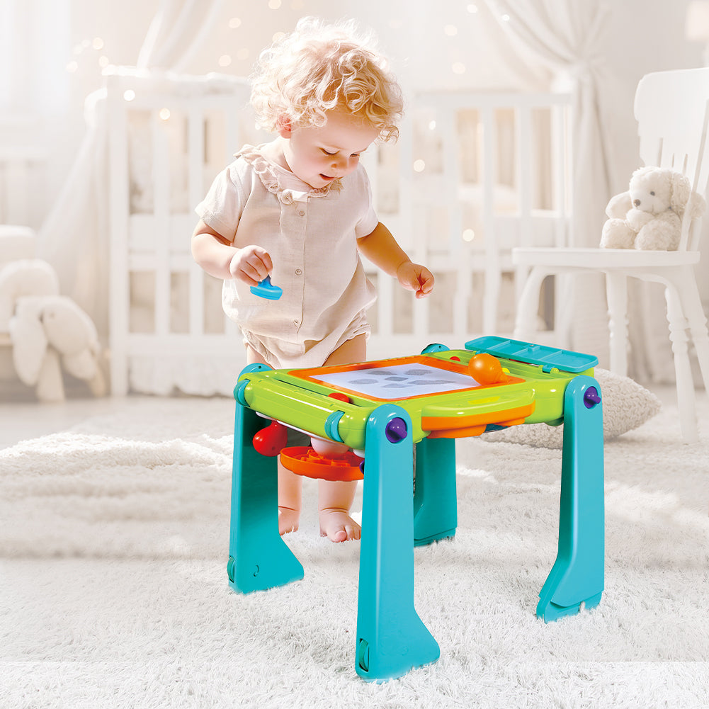 Primi Passi 3in1 Tavolo Attività e Lavagna Magnetica con Luci e Suoni Bambini