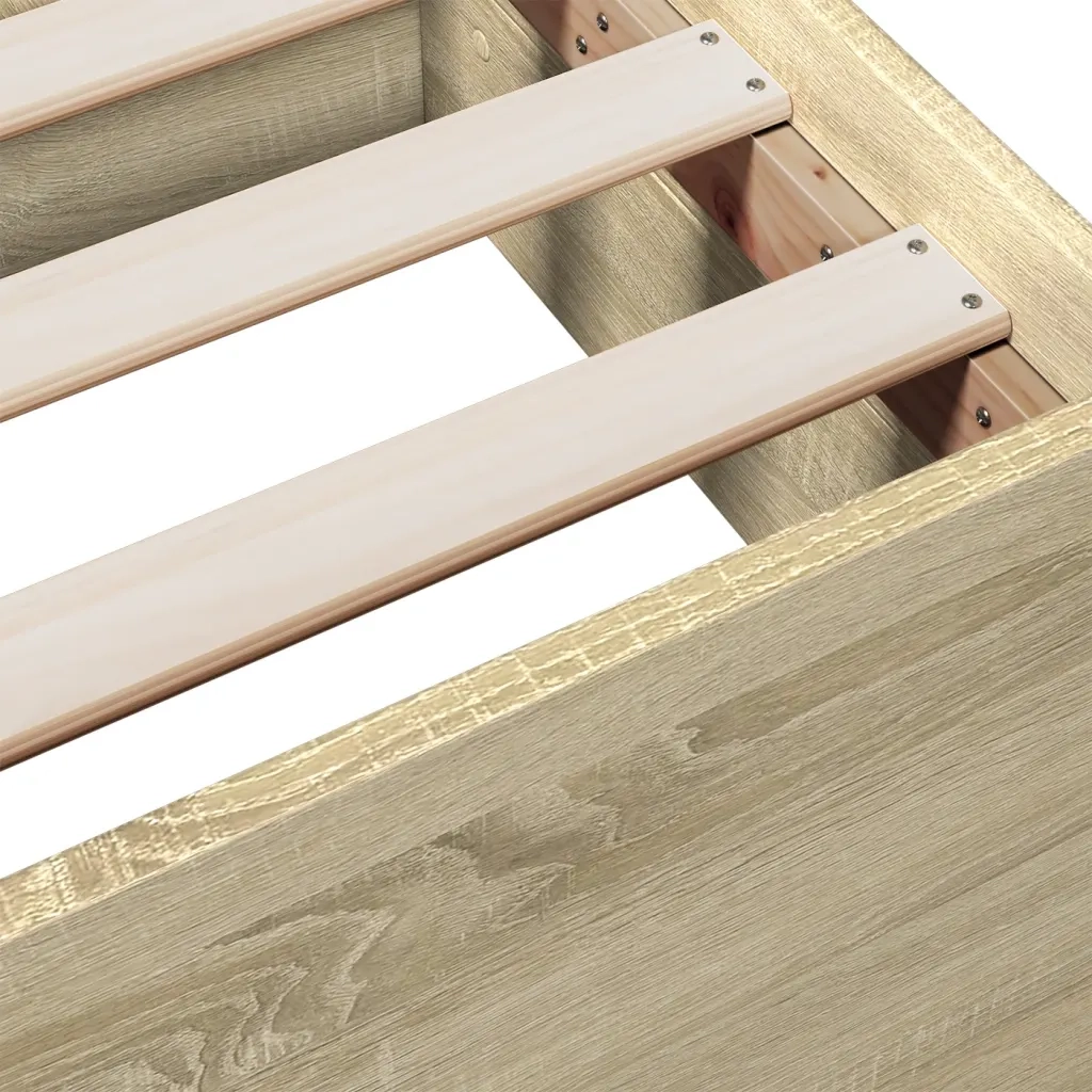 Giroletto Cassetti Rovere Sonoma 140x190 cm Legno Multistrato