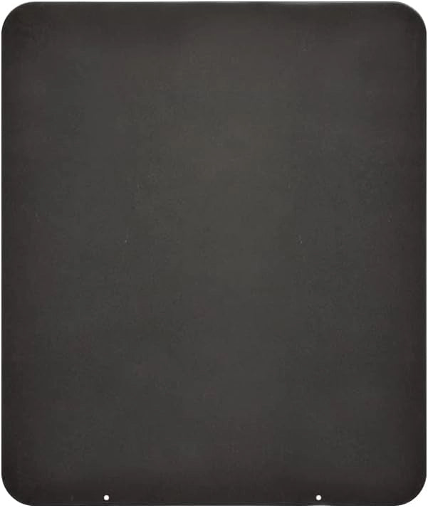 Pedana Salvapavimento per Stufe a Pellet e Legna 70x60 cm in Acciaio Nera