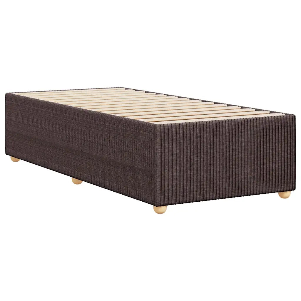Giroletto senza Materasso Marrone Scuro 90x190 cm Tessuto