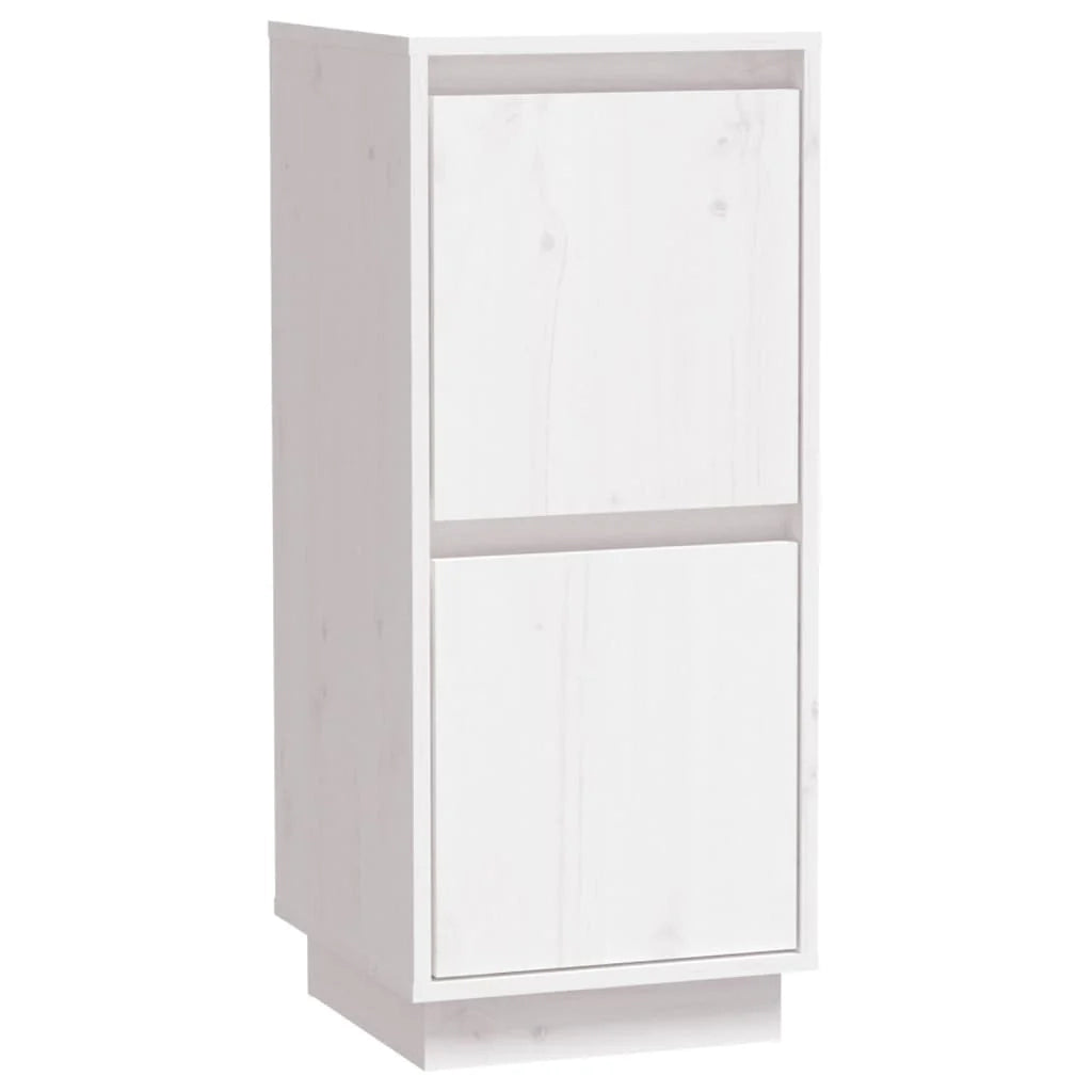 Buffet credenza cassettiera armadio mobile contenitore organizer per cucina soggiorno salotto 31,5 x 34 x 75 cm legno massello di pino bianco 02_0030228