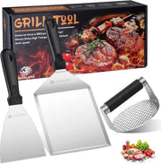 Piatto griglia extra grande - 1 pezzo - Acciaio inox
