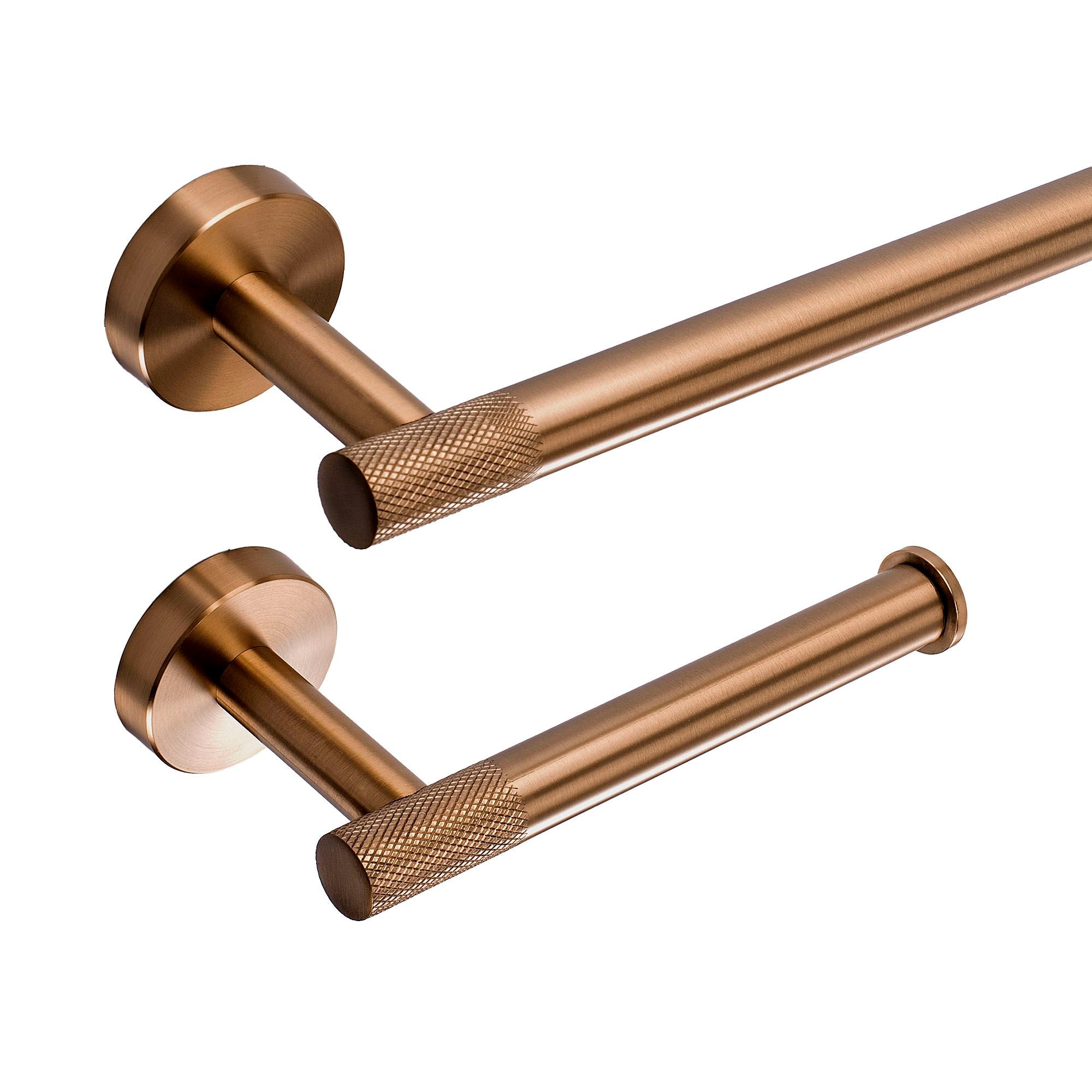 Set Accessori Da Bagno Grid Brush Copper 4 Pezzi