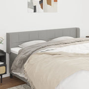 Testiera ad Orecchio Grigio Chiaro 203x16x78/88 cm in Tessuto 3118790