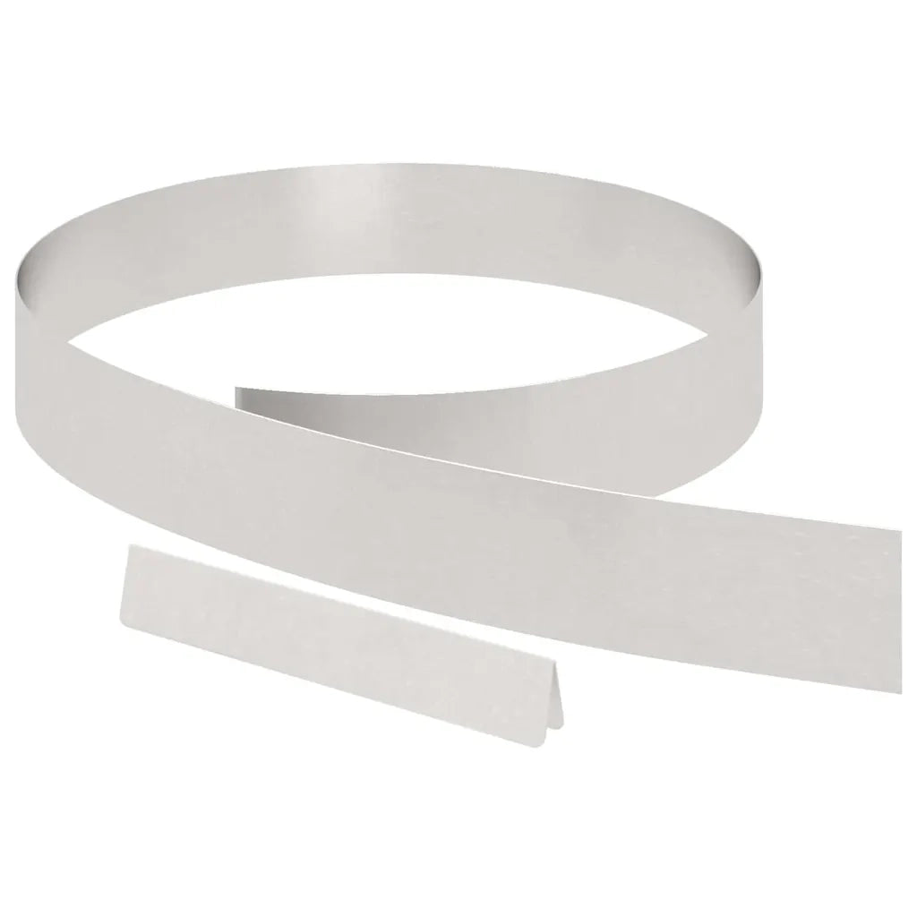 vidaXL Finitura per Prato da Giardino 4 pcs Argento 450 x 10 cm