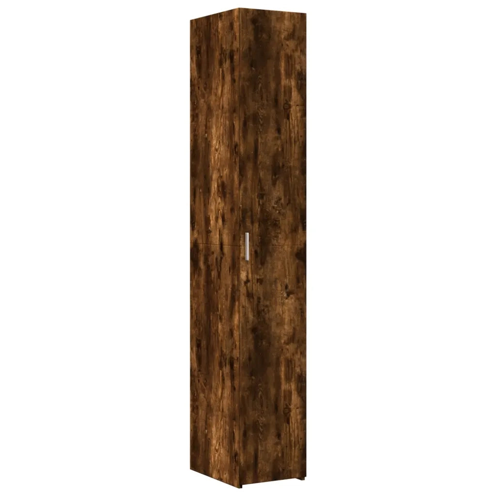 Credenza Rovere Fumo 30x42,5x185 cm in Legno Ingegnerizzato 3281396