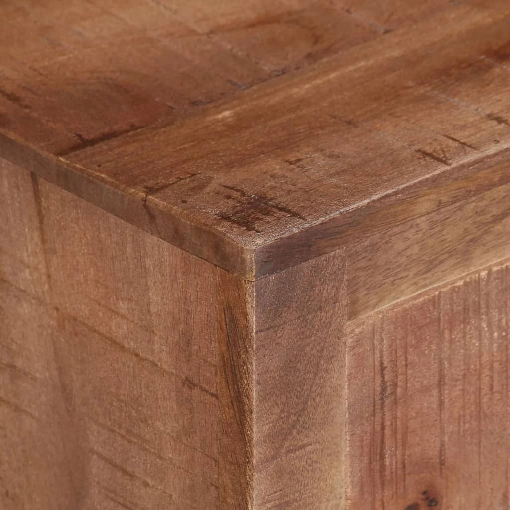 Mobile TV multimediale scaffale TV credenza mobile TV sala da pranzo soggiorno camera da letto 110 x 30 x 40 cm legno di mango marrone grezzo 02_0025717