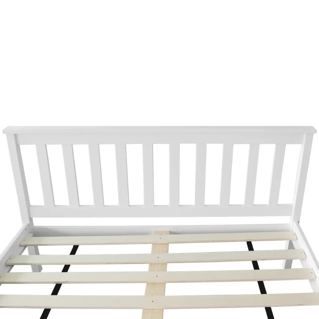 Letto con Materasso in Massello di Pino 140x200 cm 271808