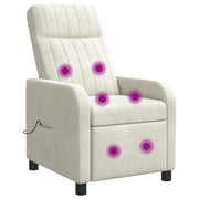 Poltrona Massaggiante Crema Velluto (V) 42035127