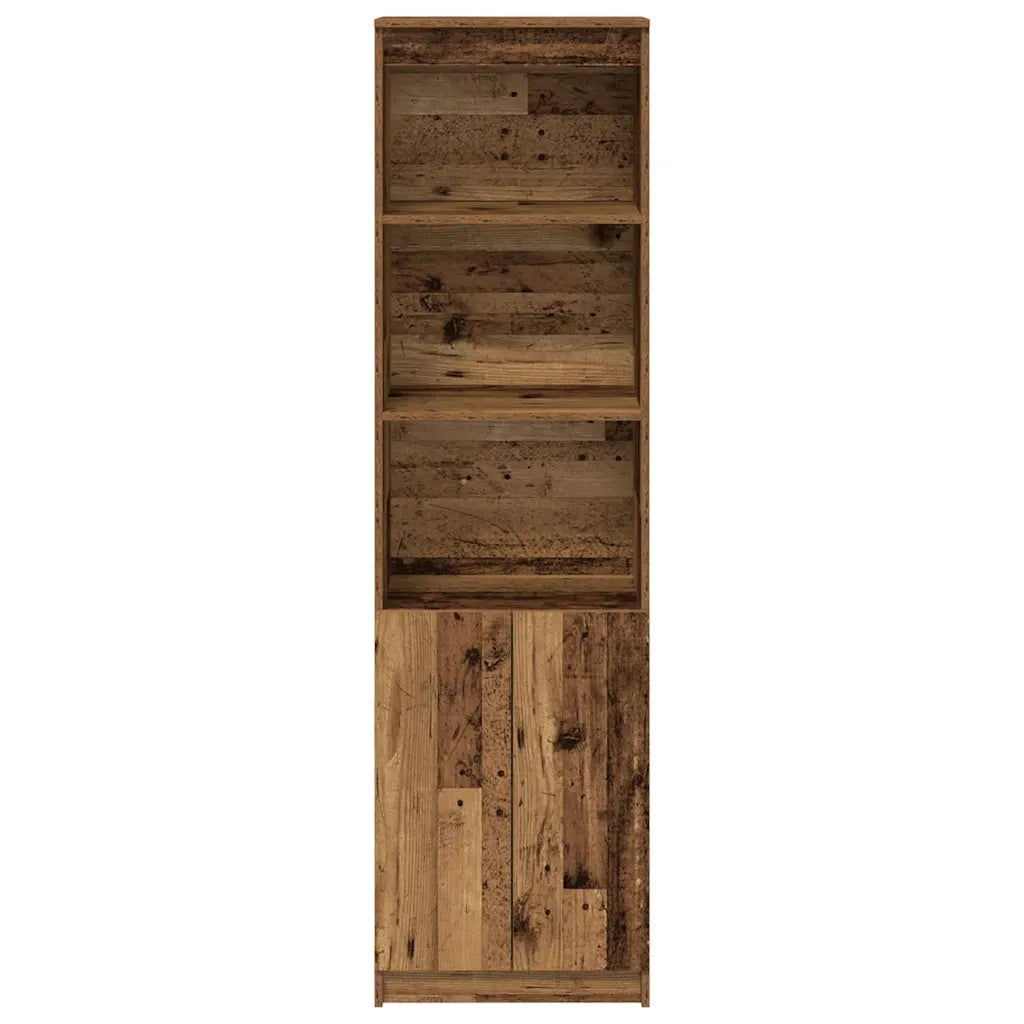 Credenza-Buffet-Armadio da cucina Legno Antico 50x35x180 cm in Legno Multistrato