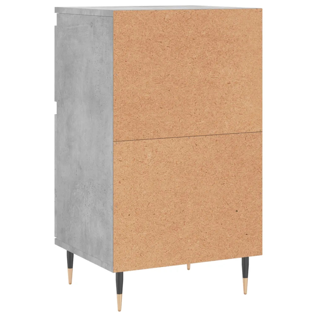 Credenze 2 pz Grigio Cemento 40x35x70 cm in Legno Multistrato