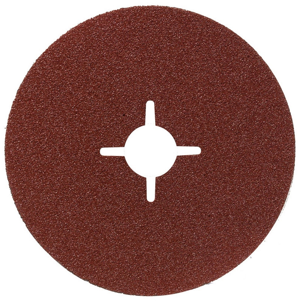 25pz disco abrasivo in fibra ï mm. 180 - foro 22 grana  60 cod:ferx.vit22561