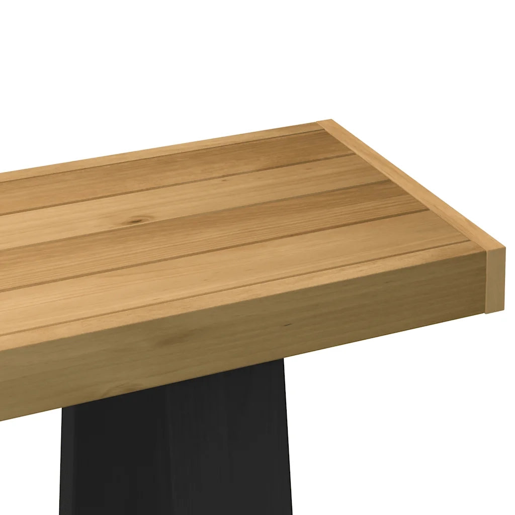 Tavolo Consolle NOAIN Gambe Forma A 120x30x75 cm Legno Massello 4100036