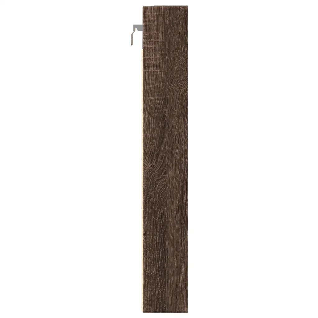 Armadietto Vetrina Rovere Marrone 80x8,5x58cm Legno Multistrato 847960