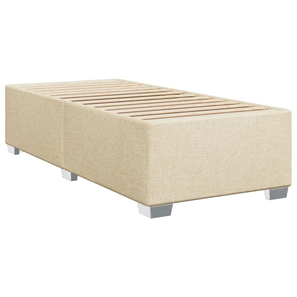 Giroletto a Molle con Materasso Crema 90x190 cm in Tessuto 3292641