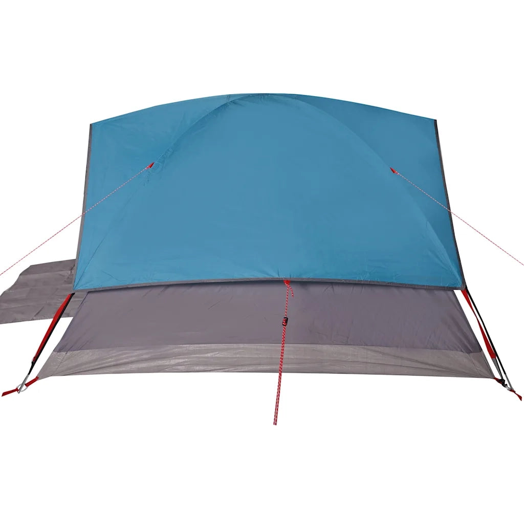 Tenda da Campeggio a Cupola per 4 Persone-Tenda per Escursionismo Blu Impermeabile 269038