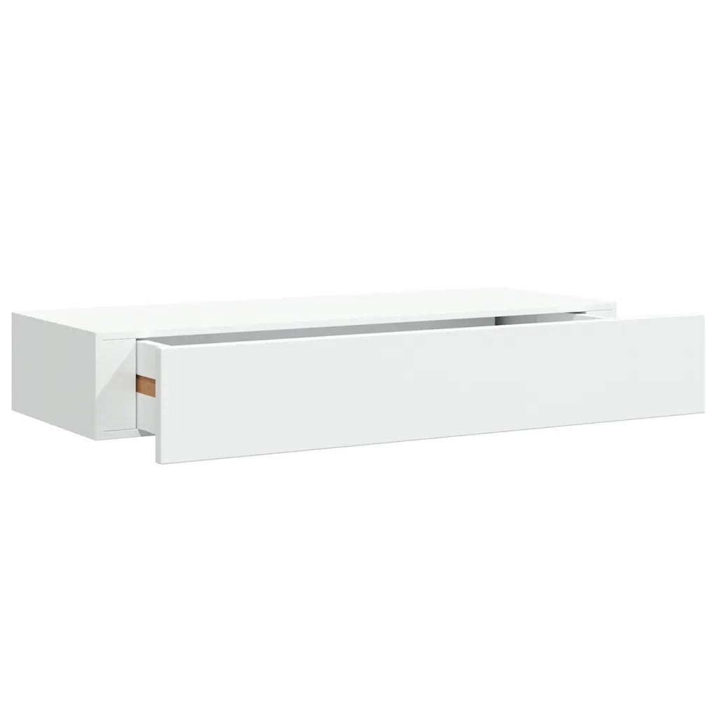 Scaffale con Cassetti da Parete Bianco 60x23,5x10 cm in MDF cod mxl 33602