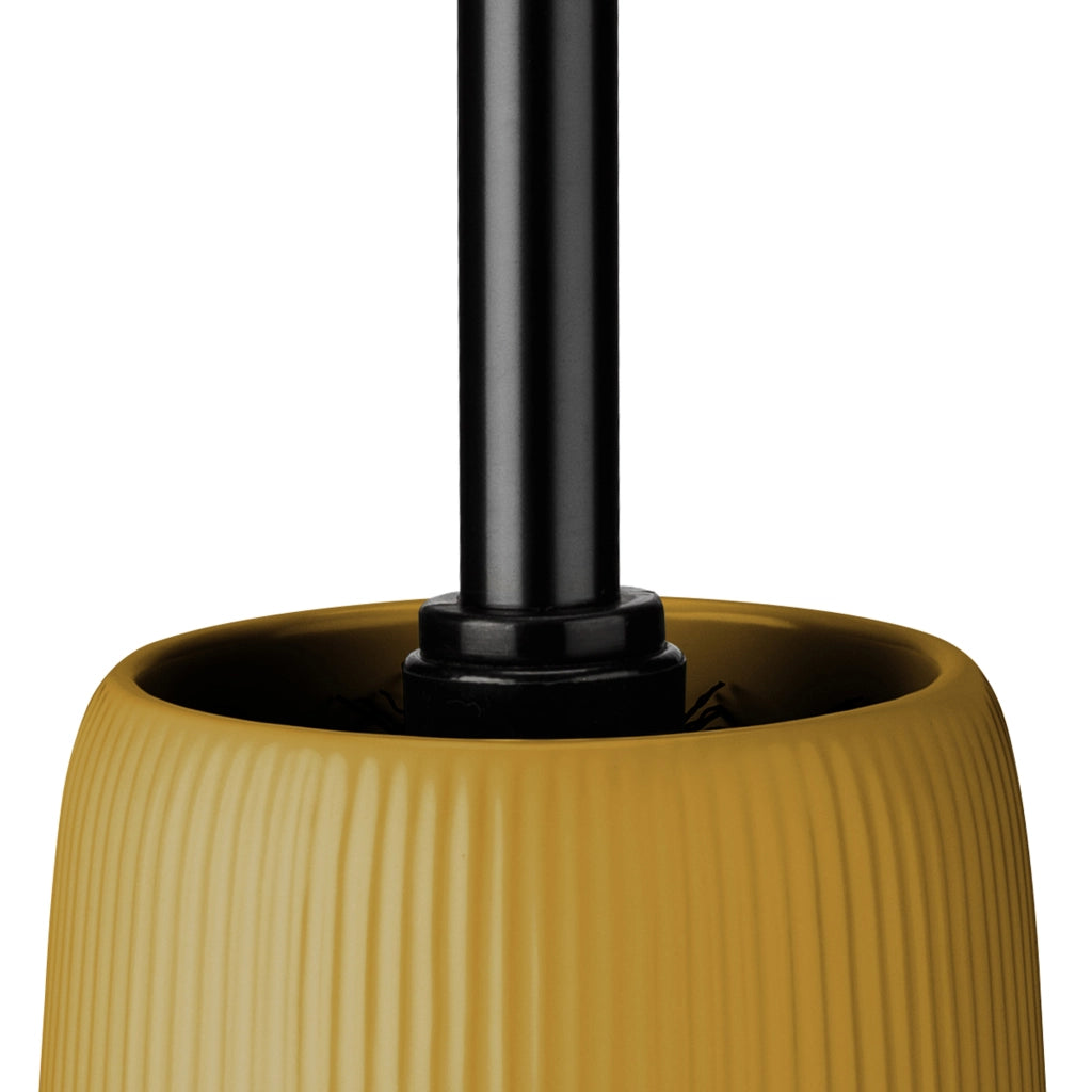 KADAX 2x Spazzolino per WC per bagno, in ceramica, giallo, moderno