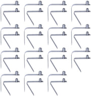 Clip V per 30 pezzi - Acciaio Inossidabile - Solido e Duraturo - Per Palizzate/Tende/Kayak - Facile da Montare - Resistente alla Corrosione - Guaina di Protezione