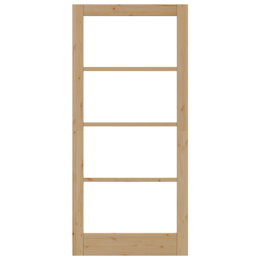 porta interna con vetro "ORKDAL" 93x202x4 cm in legno massello di pino