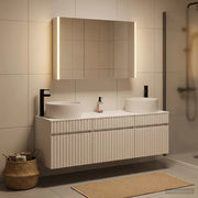 Set di Armadi da Bagno 4 pcs Bianco 103,5 x 15,5 x 70 cm 3406663