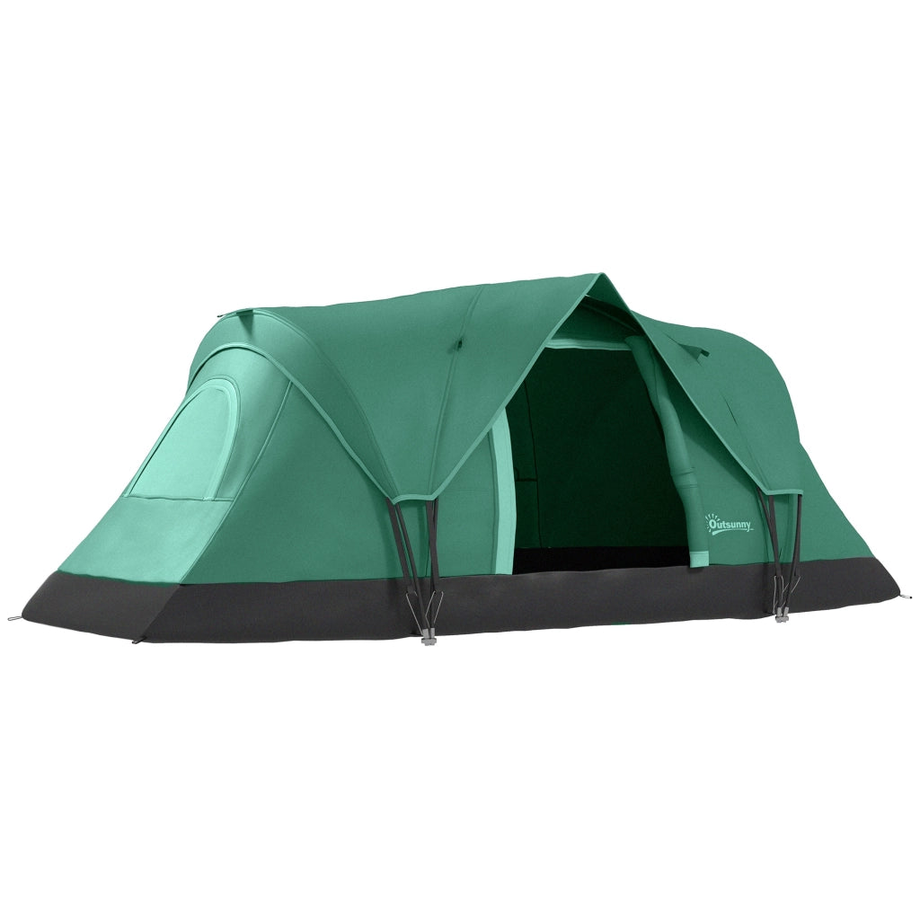 Tenda da Campeggio per 5-6 Persone ¨C zephmum ¨C Verde 455x220x180 cm