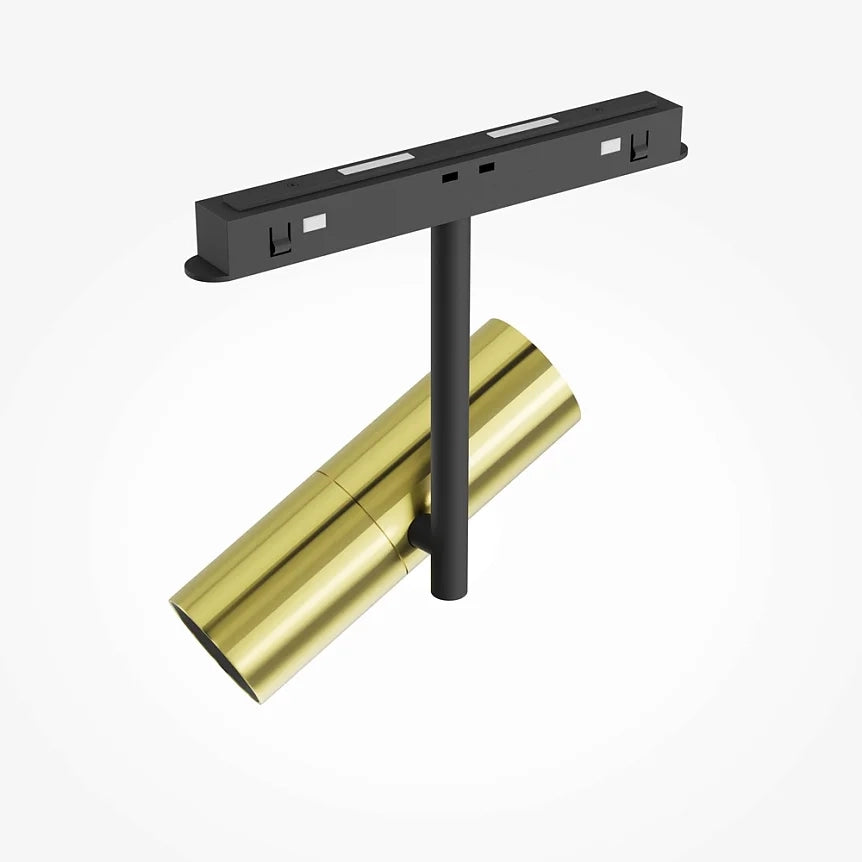 Faretto Binario Singolo Elti 1 Luce 12W 3000K nero e oro