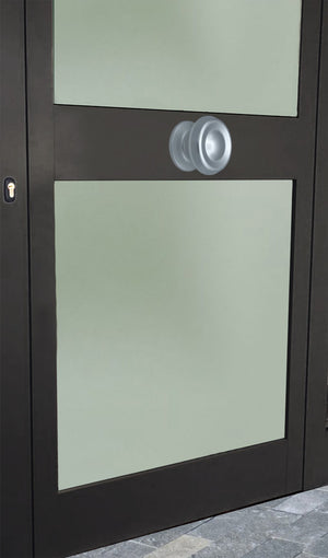 Pomolo fisso per porta SAGUATTI 176/80AB in alluminio argento lucido