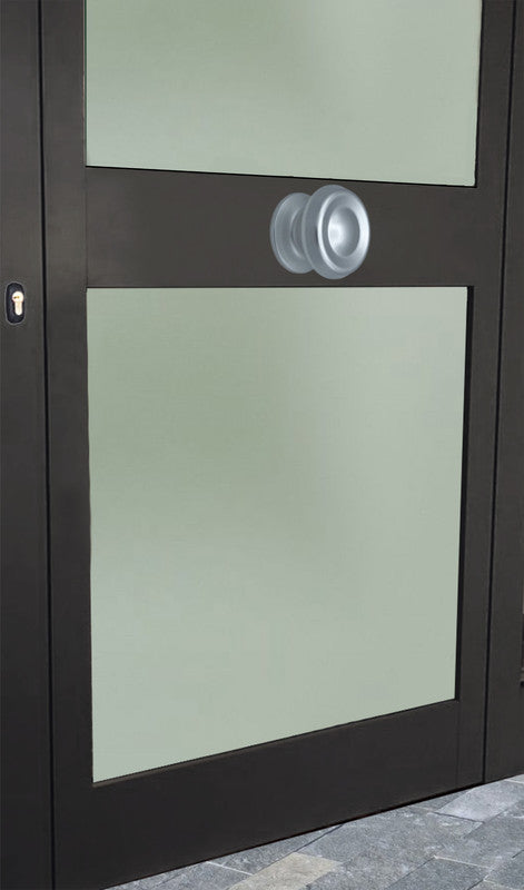 Pomolo fisso per porta SAGUATTI 176/80AB in alluminio argento lucido