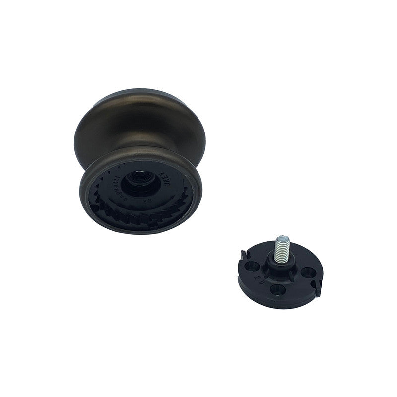 Pomolo fisso per porta SAGUATTI 176/80IB in alluminio marrone opaco