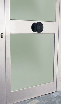 Pomolo fisso per porta SAGUATTI 176/80ZB in alluminio nero opaco